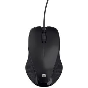 Portronics Toad 101 Wired Optical Mouse with 1200 DPI, Plug & Play, Hi-Optical Tracking, 1.25M Cable Length, 30 Million Click Life(Black
