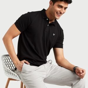 Allen Solly Men's Solid Regular Fit Polo